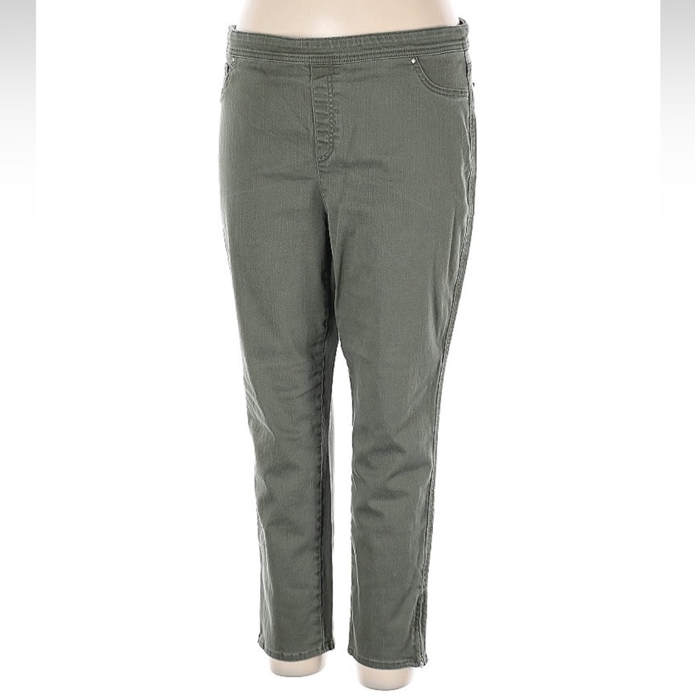 Girlfriend skinny ankle jeans with zippers at the ankle size 3/16/xl